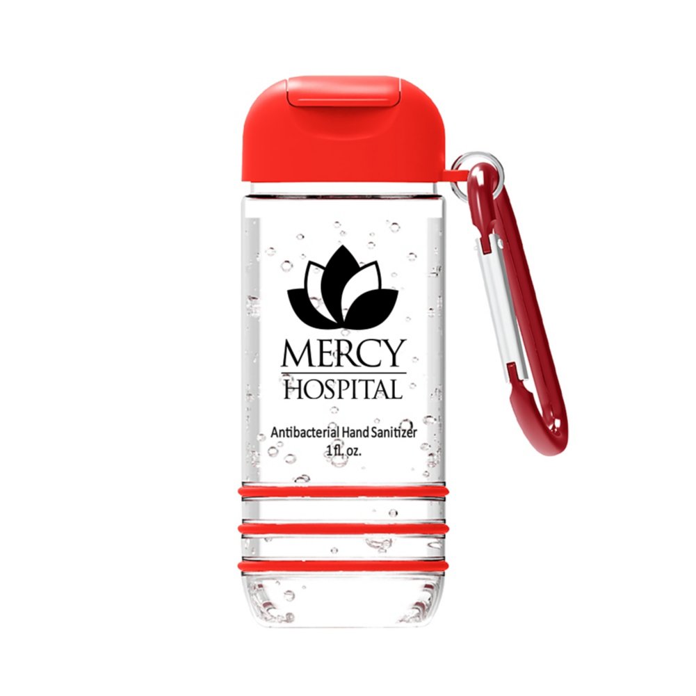 Add Your Logo: Hand Sanitizer with Carabiner