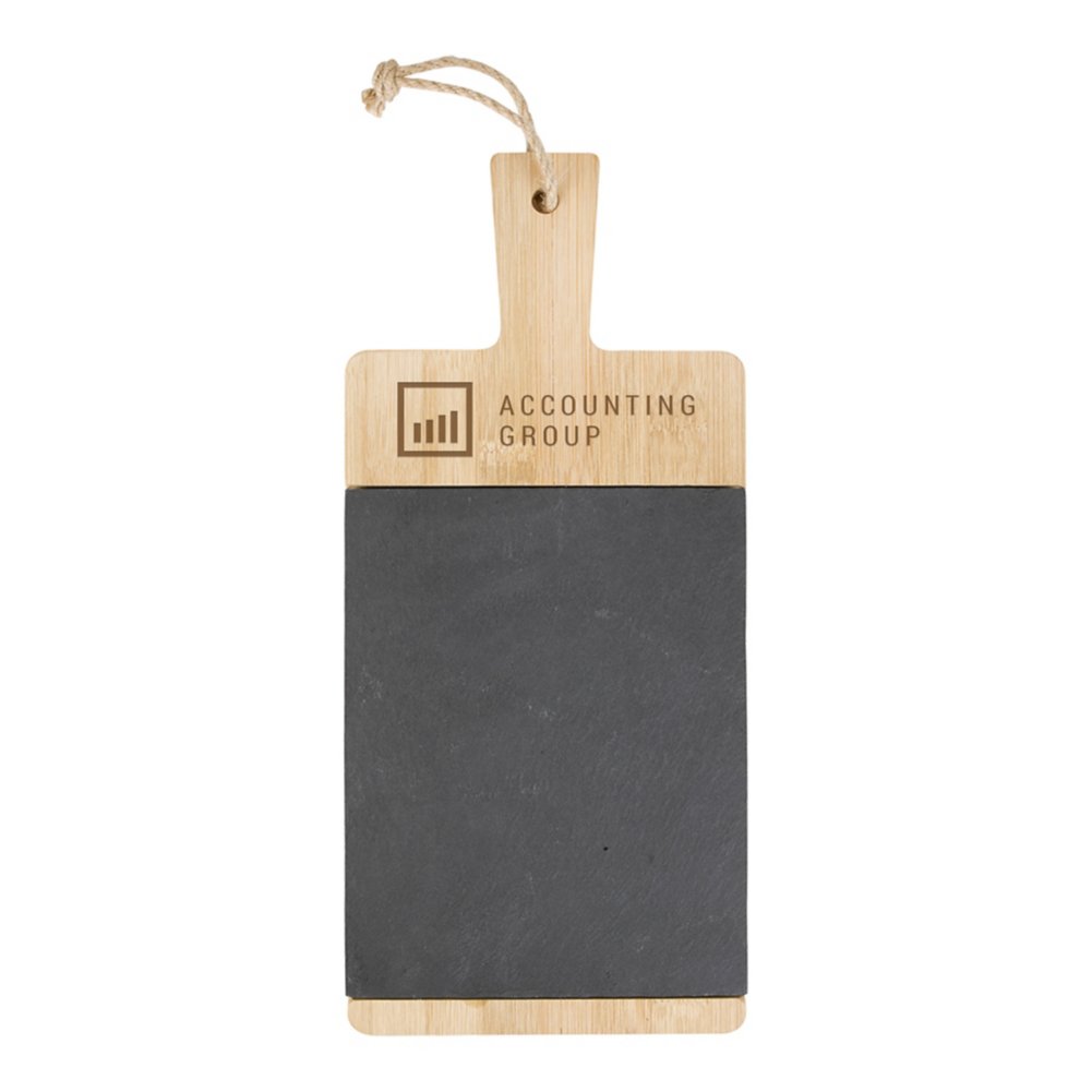 View larger image of Add Your Logo: Bamboo Slate Cutting Board