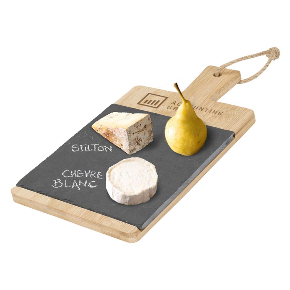 Add Your Logo: Bamboo Slate Cutting Board