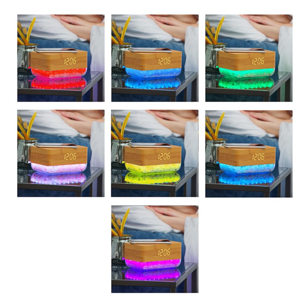 Add Your Logo Himalayan Salt Sunrise Alarm Clock Charger Baudville