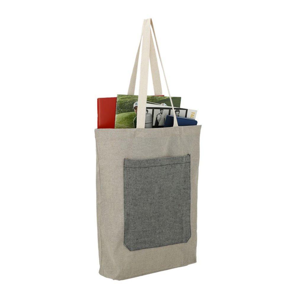 Add Your Logo: Recycled Cotton Pocket Tote