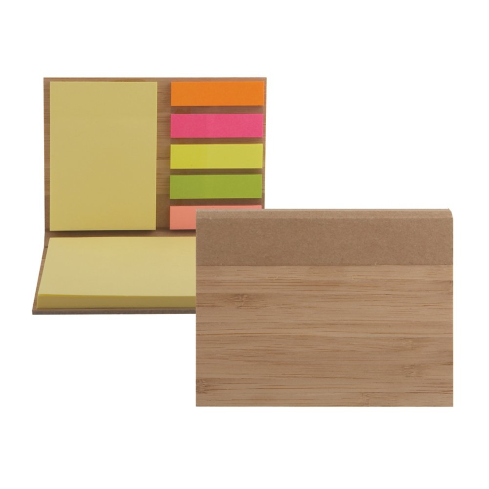 Add Your Logo: Sustainable Bamboo Sticky Notepad