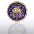View larger image of Certificate Seal - Seal of Achievement Torch - Blue/Gold