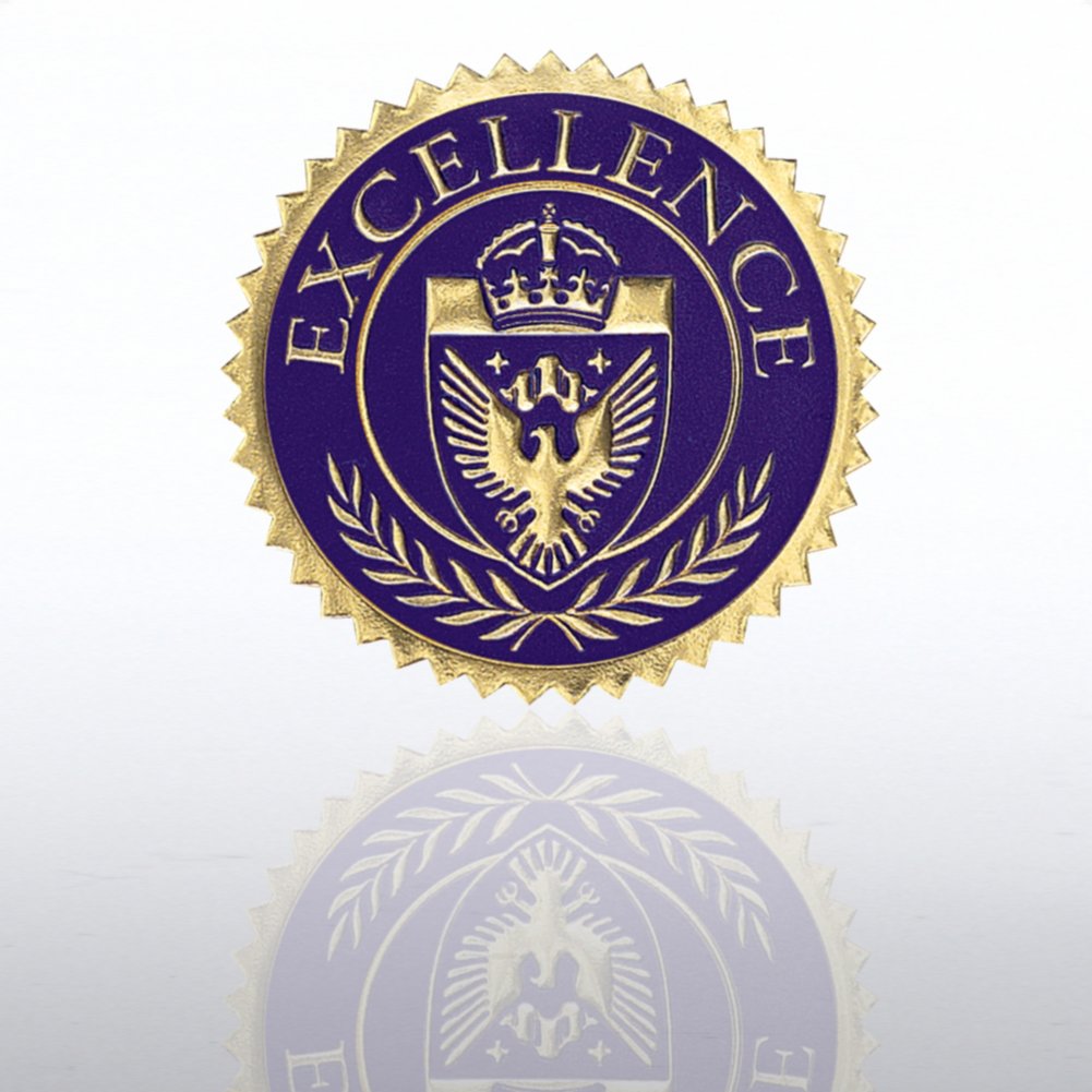 View larger image of Certificate Seal - Excellence Shield - Blue/Gold
