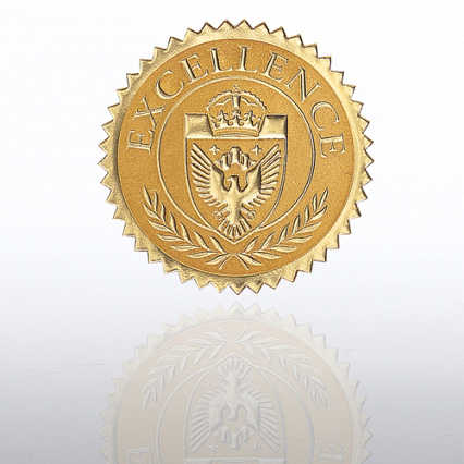 Certificate Seal - Excellence Shield - Gold