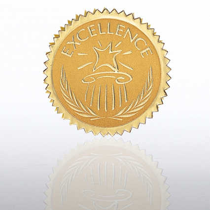 Certificate Seal - Excellence - Star Pedestal