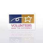 View larger image of Lapel Pin - Volunteers Make The Difference - Multi-Color