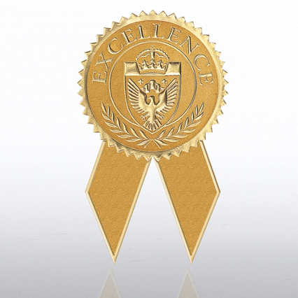 Certificate Seal with Ribbon - Excellence - Gold