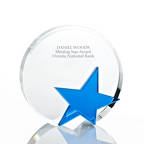 View larger image of Crystal Blue Star Trophy - Round