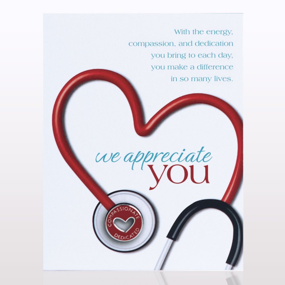 View larger image of Character Pin - Stethoscope: We Appreciate You