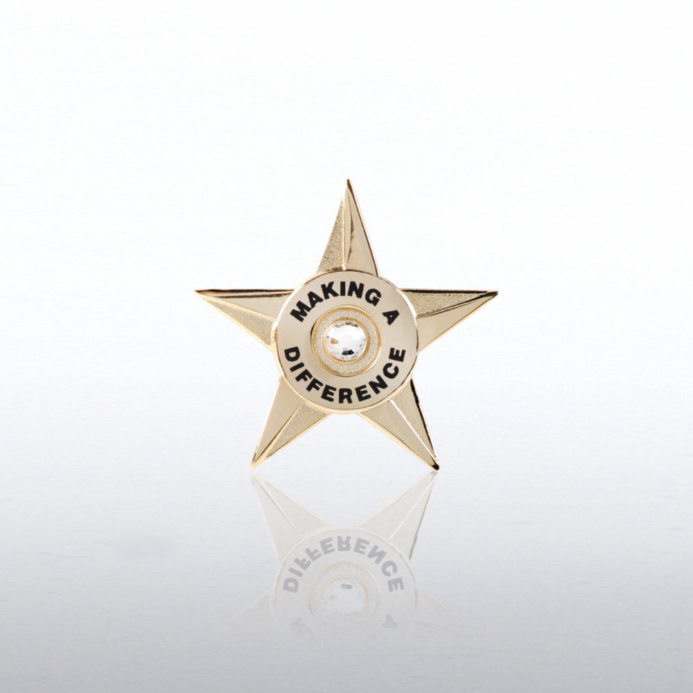 Lapel Pin - Star: Making A Difference: It's What I Do - Baudville