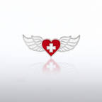 View larger image of Lapel Pin - Wings Heart and Cross