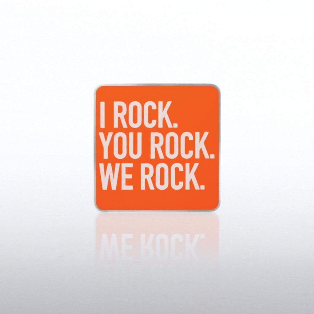 View larger image of Lapel Pin - I Rock, You Rock, We Rock