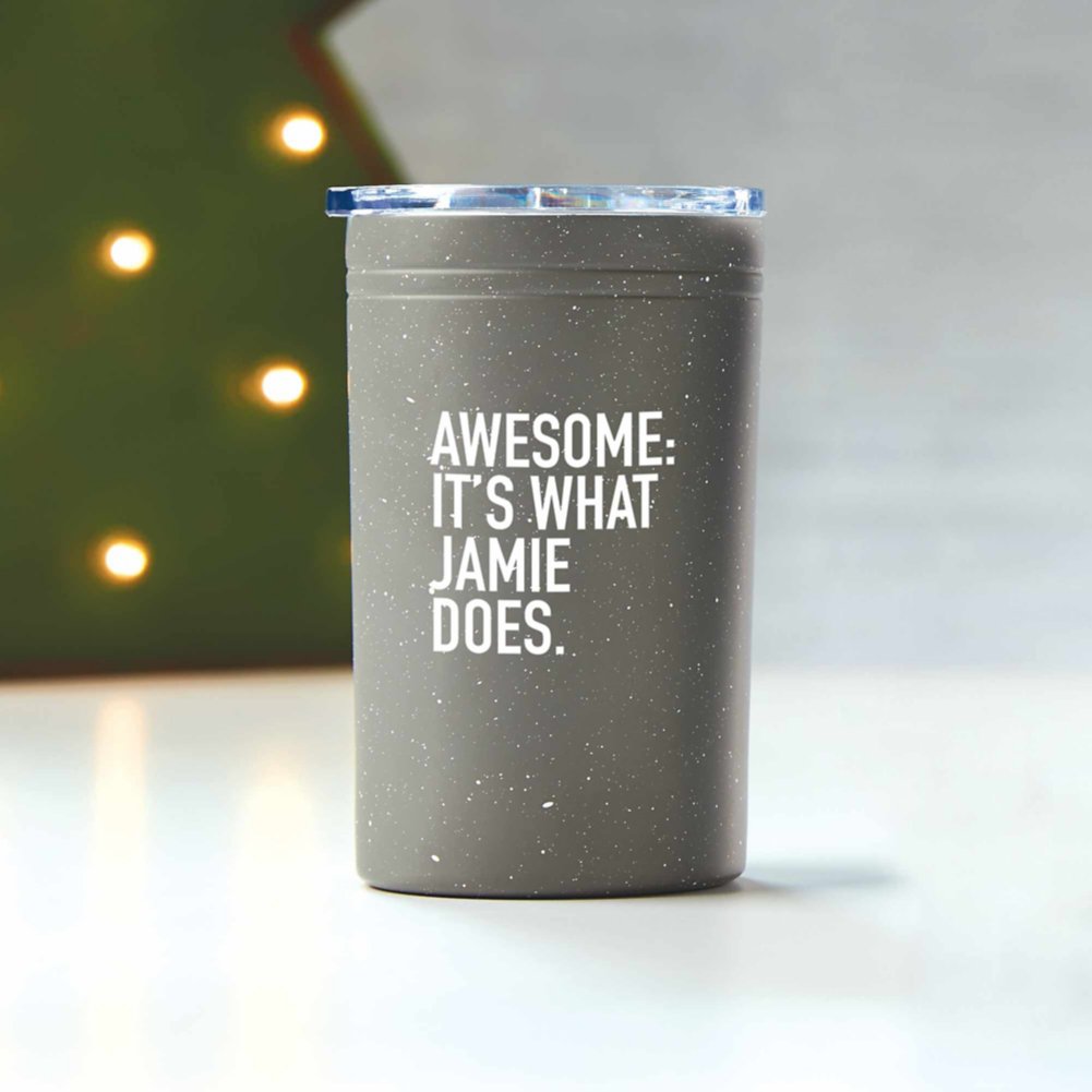 Custom: Wanderlust Travel Mug - Grey