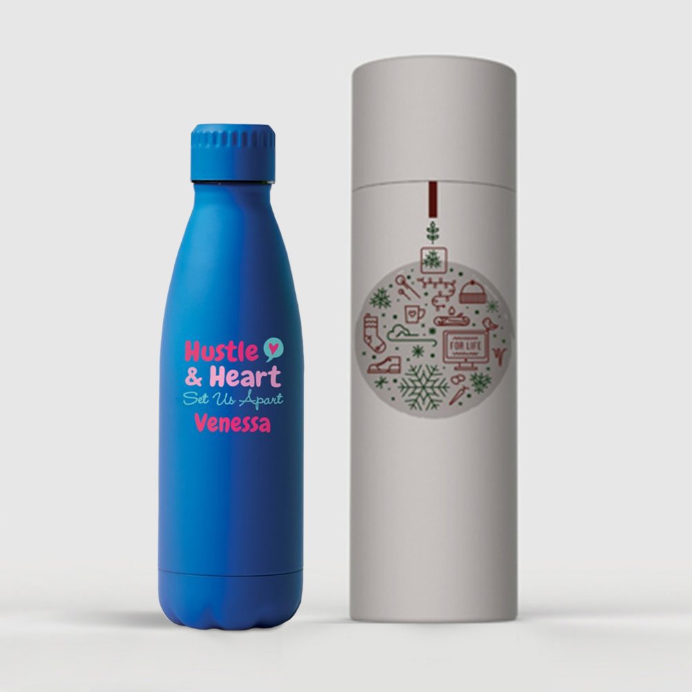 Custom: Smooth Operator Bowie Water Bottle- Blue