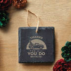 View larger image of Engraved Slate Ornament - Square