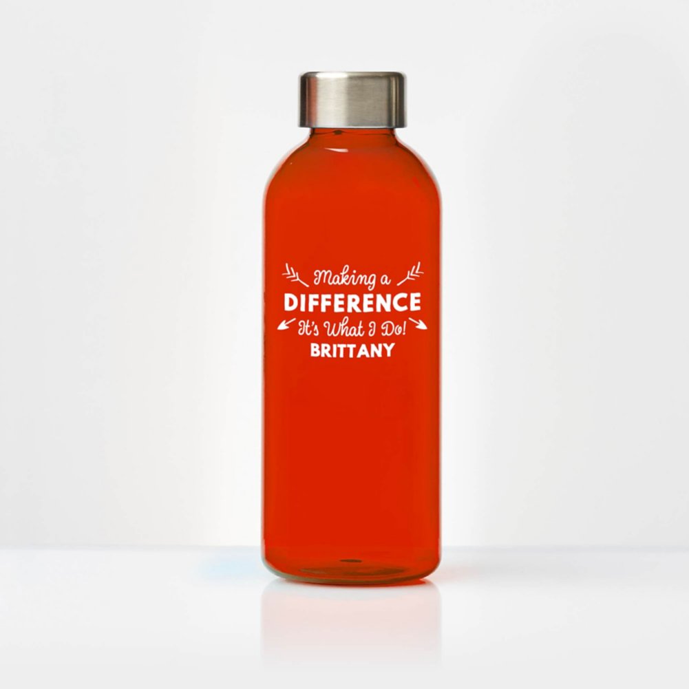 View larger image of Surpr!se Custom: Glossy Water Bottle with Stainless Steel Lid