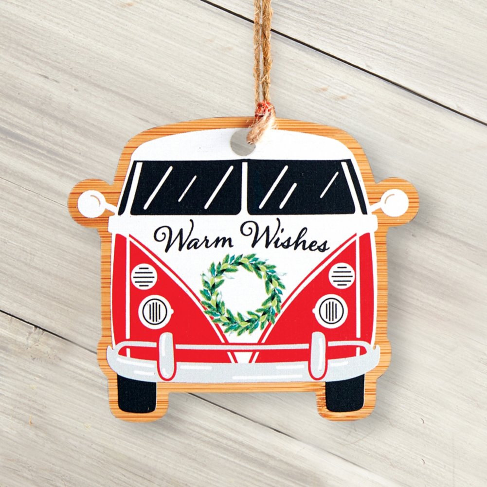 View larger image of Classic Wooden Ornament - Bus