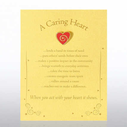 Character Pin - Heart: A Caring Heart
