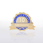 View larger image of Personalized Anniversary Lapel Pin - Blue