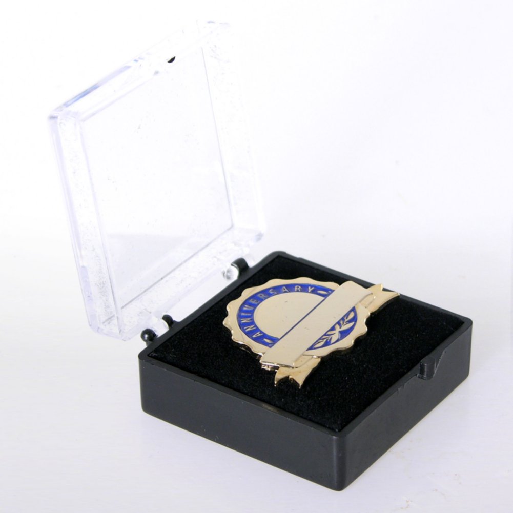 Personalized Anniversary Lapel Pin Blue Baudville