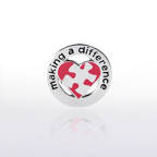 View larger image of Lapel Pin - Making a Difference Puzzle Heart