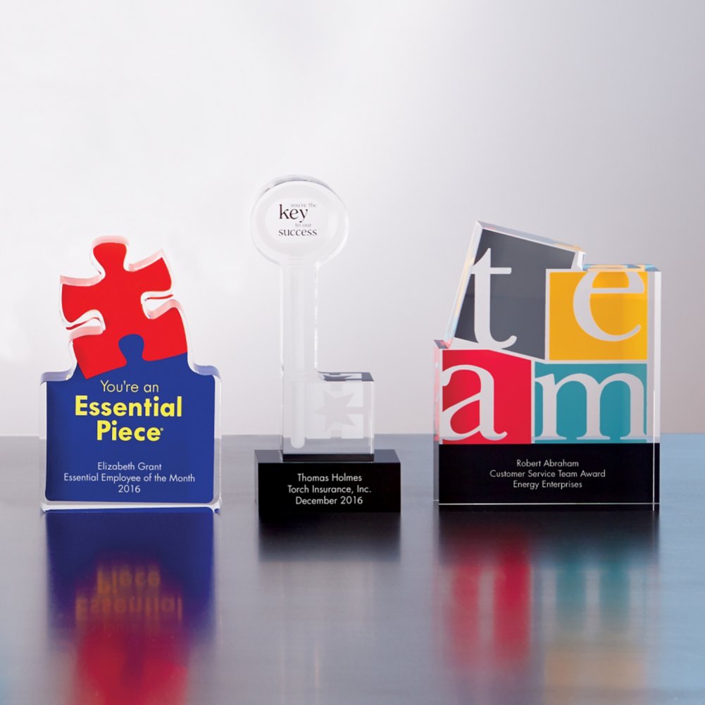 Desktop Acrylic Trophy - TEAM
