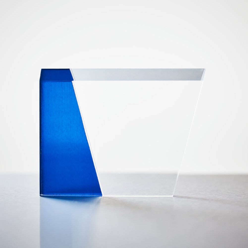 Metallic Angled Acrylic Award - Small