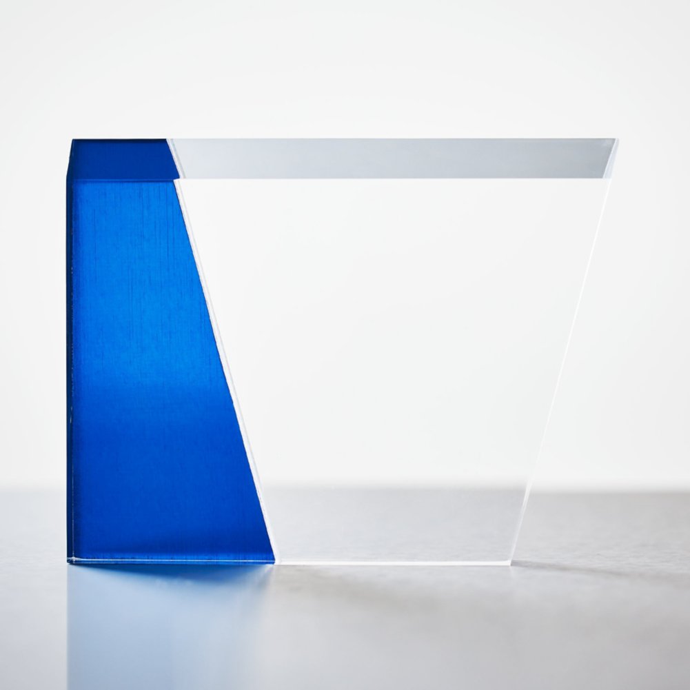 Metallic Angled Acrylic Award - Medium