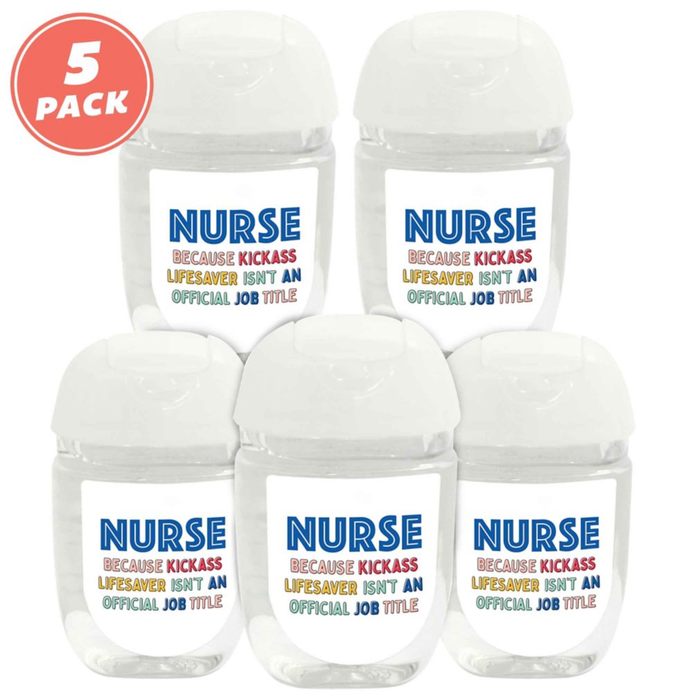 View larger image of Positive Pocket Hand Sanitizer 5-Pack: Nurse: Lifesaver