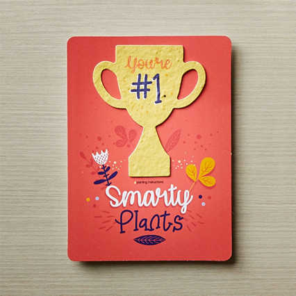 Plantable Wildflower Award Card 5pk - You're #1