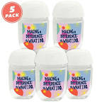 View larger image of Positive Pocket Hand Sanitizer 5-Pack: Making a Difference