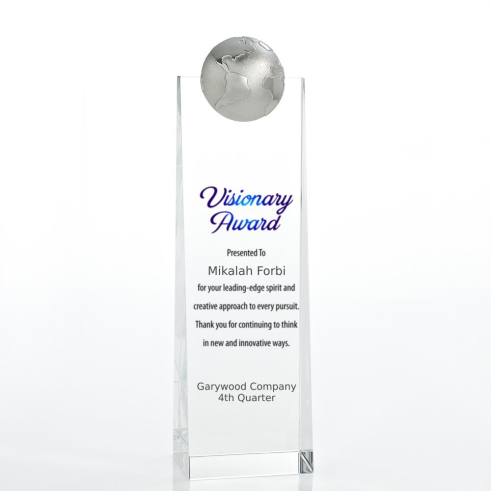 View larger image of Limitless Collection: Crystalline Tower Trophies - Globe