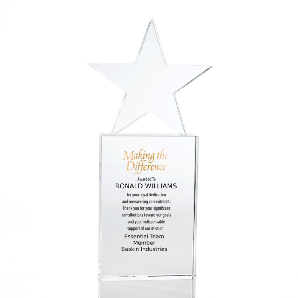 View larger image of Limitless Collection: Crystal Trophy - Star - Large