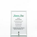 View larger image of Limitless Collection: Mini Glass Award Plaque - Clear