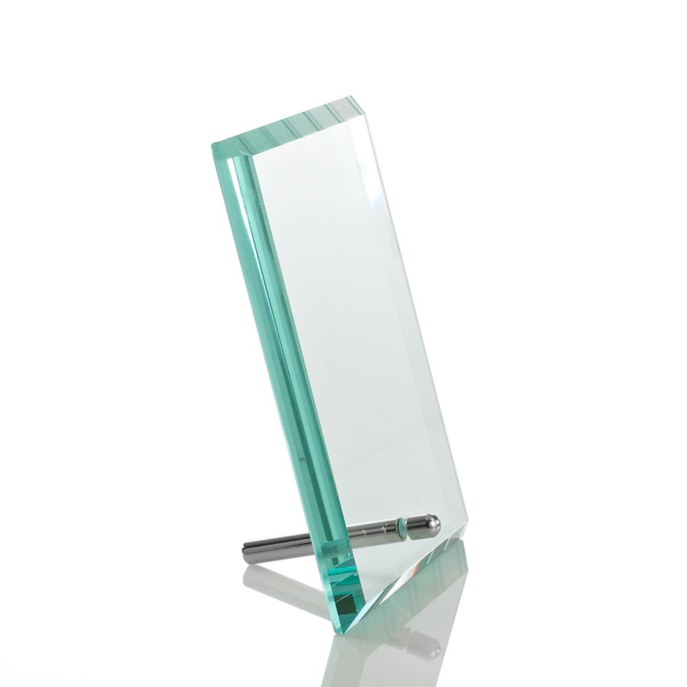 Limitless Collection: Mini Glass Award Plaque - Clear