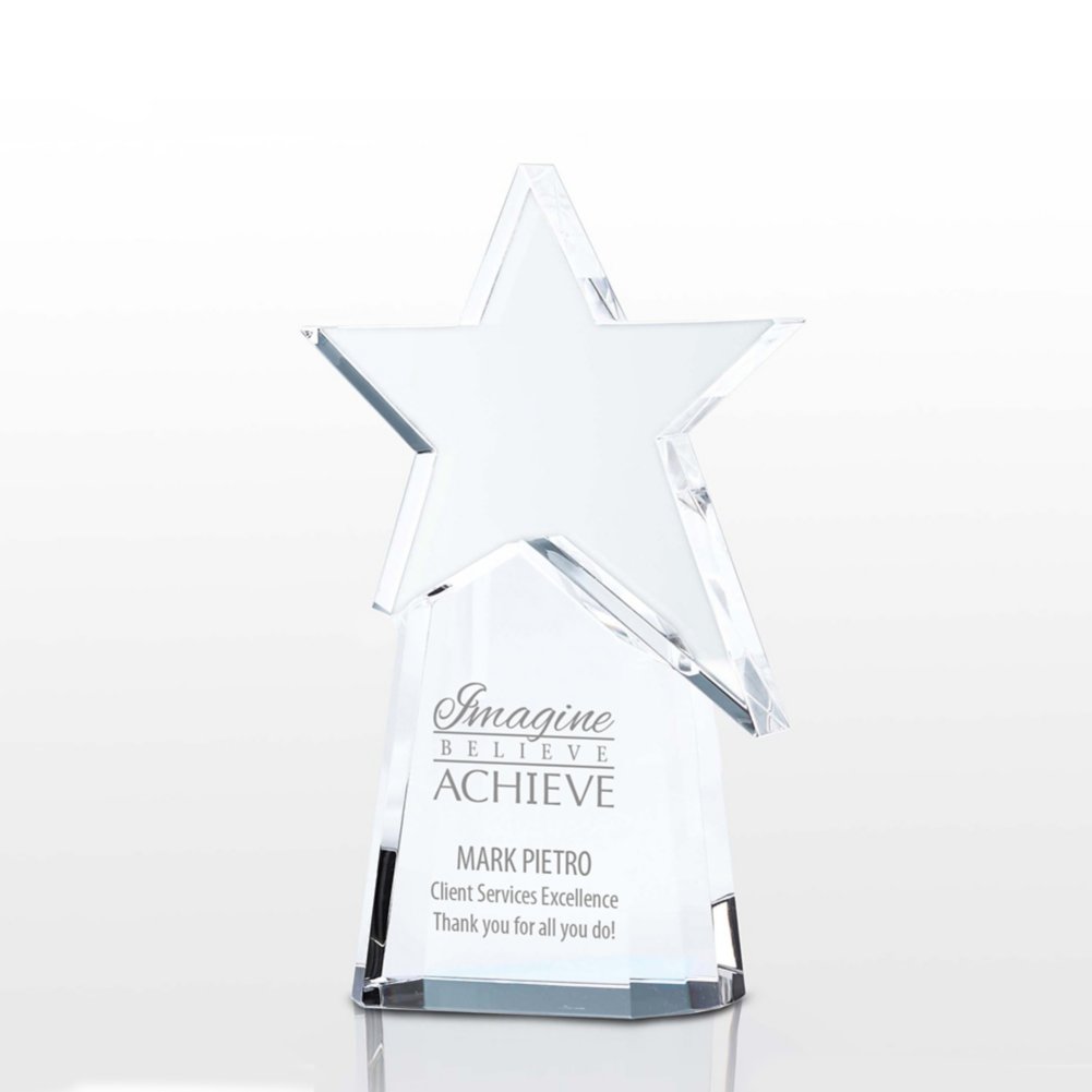 View larger image of Pillar of Success Crystal Trophy - Shooting Star