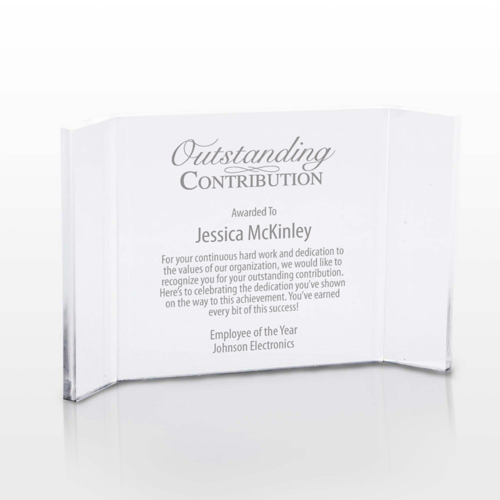 View larger image of Standing Ovation Acrylic Desk Plaque - Small