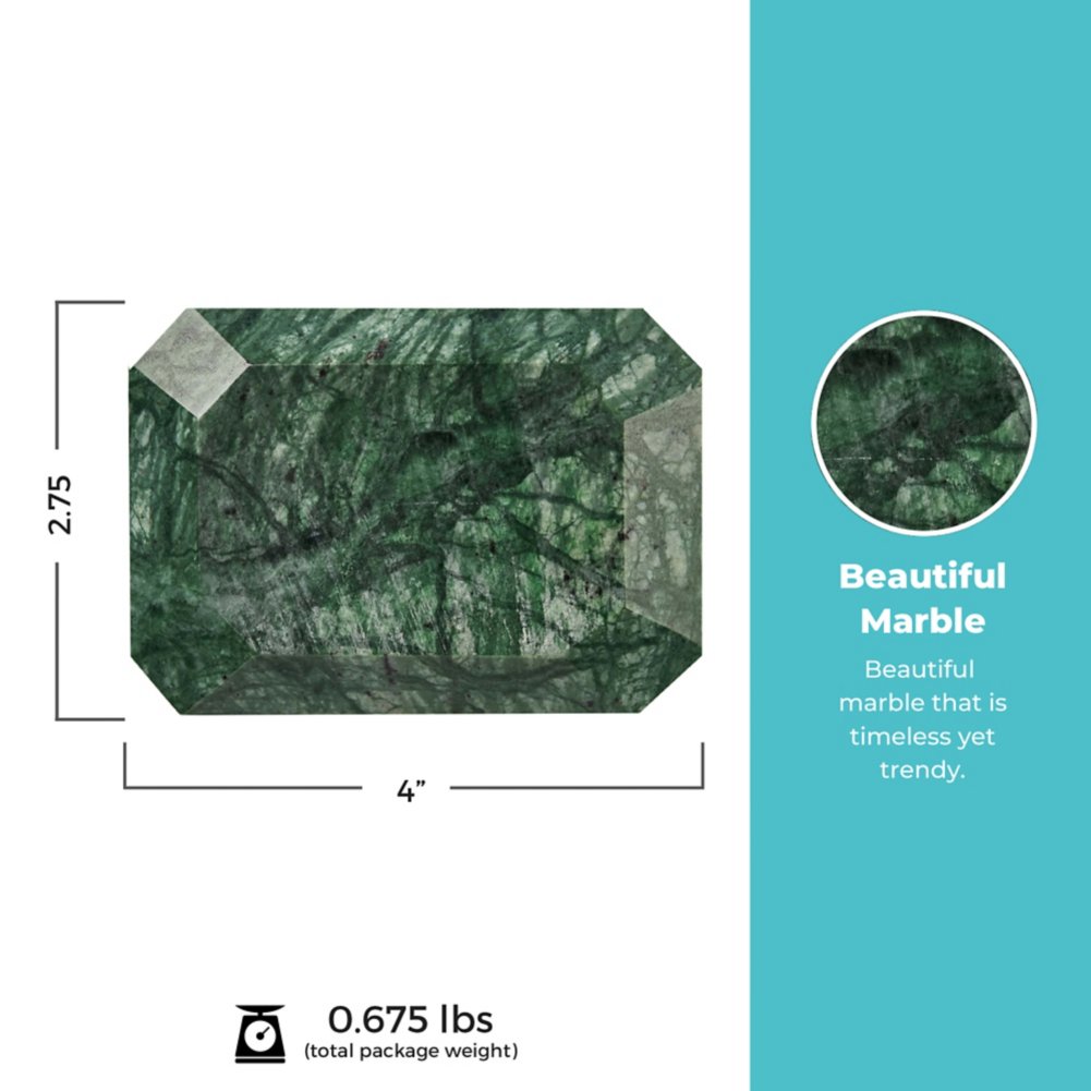 Solid as a Rock Rectangular Paperweight- Green