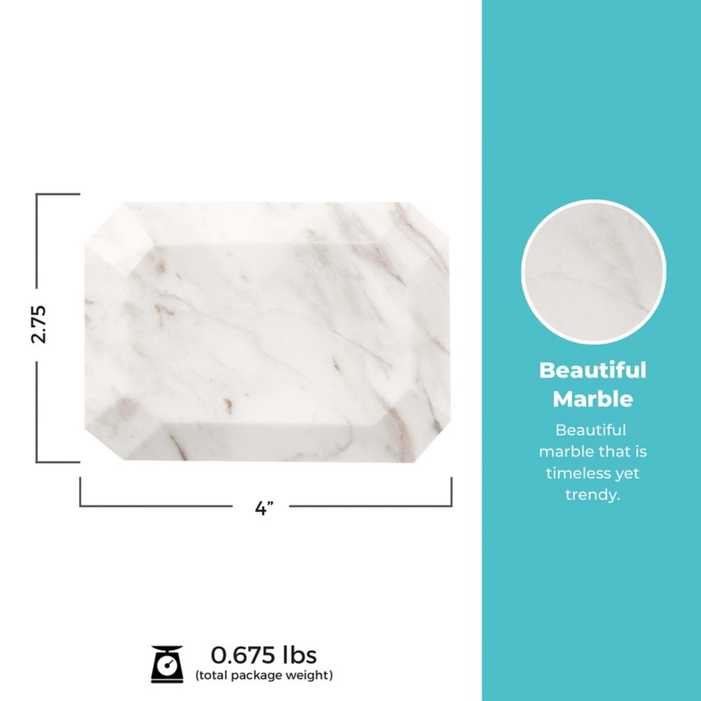 Solid A Rock Rectangular Paperweight- White – Baudville