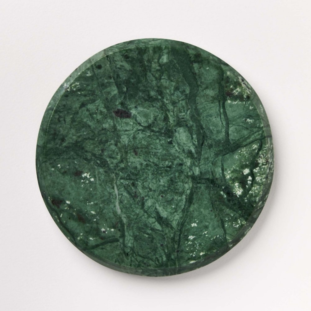 Solid as a Rock Round Paperweight- Green