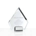 View larger image of Chrome Accented Acrylic Trophy - Diamond