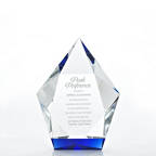 View larger image of Royal Blue Crystal Accent Trophy - Diamond