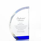 View larger image of Royal Blue Crystal Accent Trophy - Sail