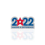 View larger image of Lapel Pin - 2022: Making a Difference with Gem