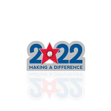 Lapel Pin - 2022: Making a Difference with Gem