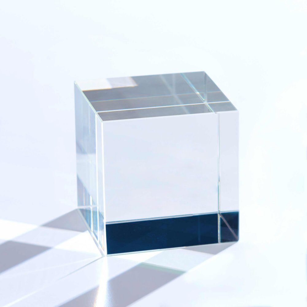 Crystal Cube Trophy - Clear