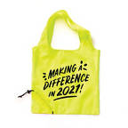 View larger image of Bright Side Neon Fold Tote  - Making a Difference