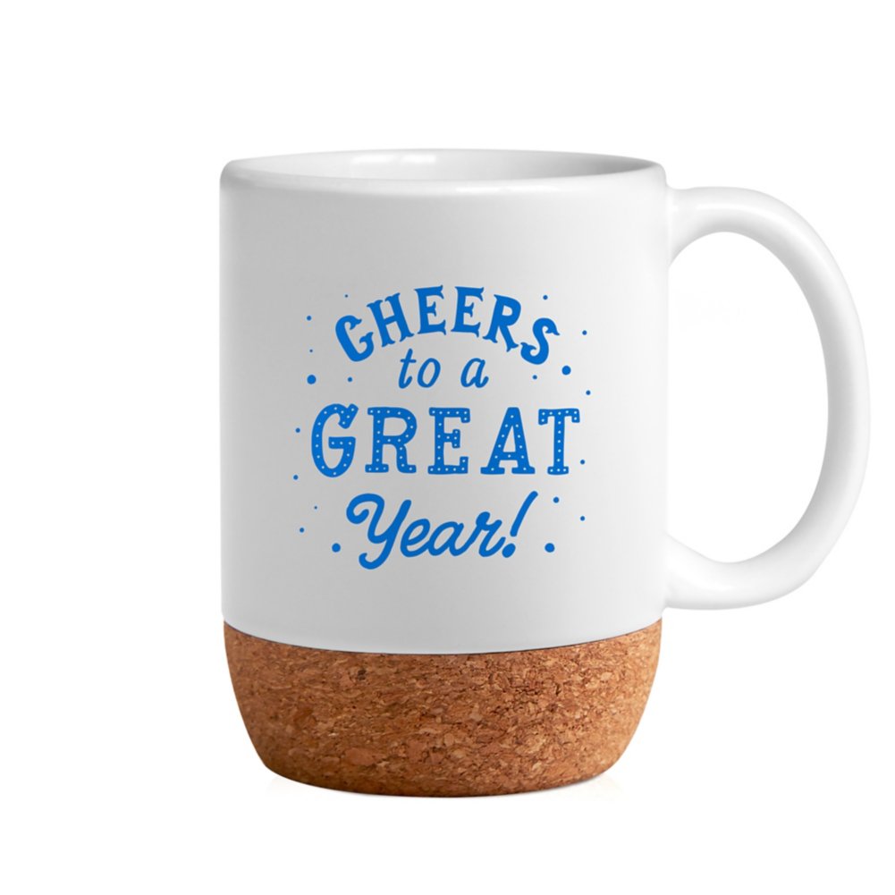 View larger image of Cheers to a Great Year White Cork Mug