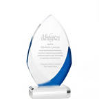 View larger image of Frosted Blue Shimmer Acrylic Awards - Flame